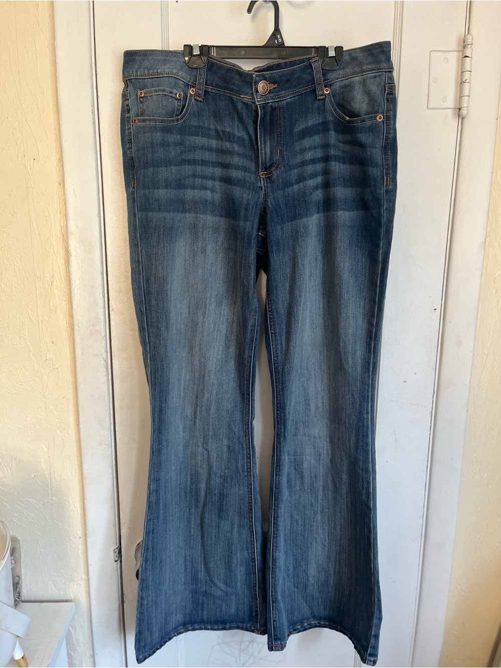 Glade Women's Dark Blue Flare Jeans